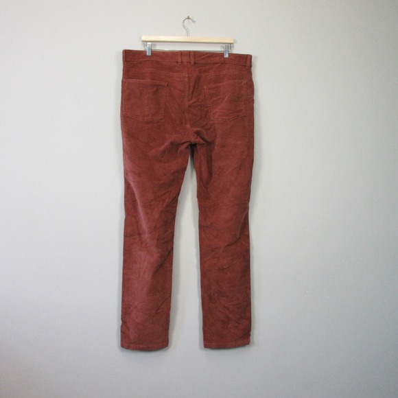 Mugsy Corduroy Pants Men 38 x 34 Desert Red Cotton 5 Pocket Stretch 754 - Picture 2 of 10